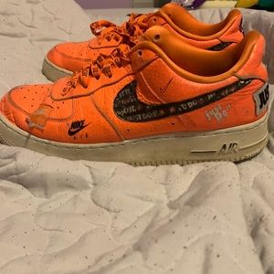 Light orange Air Force 1 Just Do It